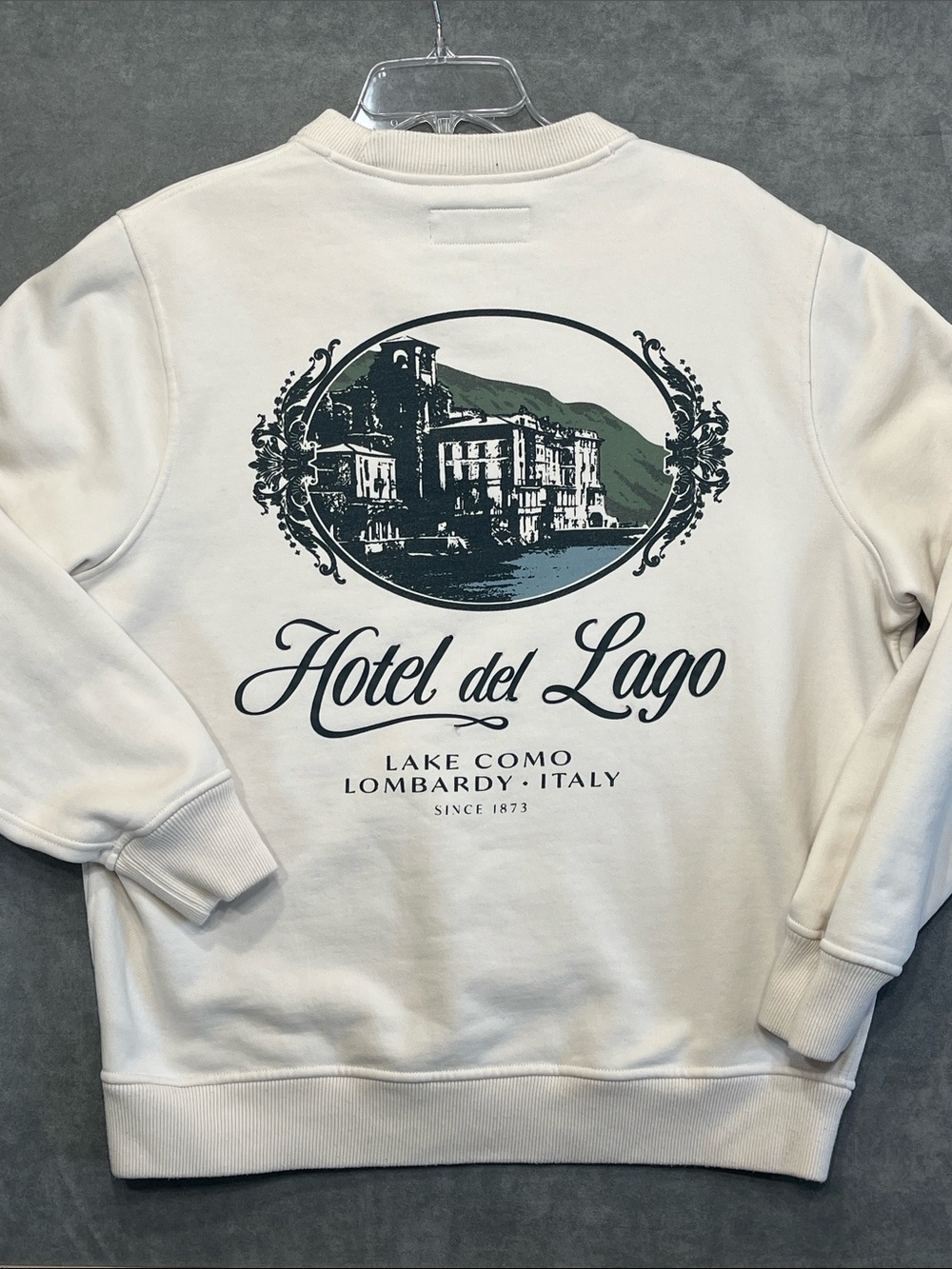 Abercrombie & Fitch Hotel del Lago Lake Como Graphic Sweatshirt M